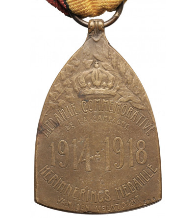 Belgium, Albert I Coburg (1909 - 1934). Commemorative Medal for the War 1914-1918