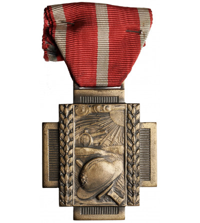 Belgia, Albert I Koburg (1909 - 1934). Krzyż Ogniowy, (Croix de Feu/ Vuurkruis) 1914-1918