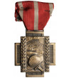 Belgia, Albert I Koburg (1909 - 1934). Krzyż Ogniowy, (Croix de Feu/ Vuurkruis) 1914-1918