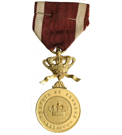 Belgium, Leopold II (1865 - 1909). Order of the Crown of Labor and Progress (Ordre de la Couronne Travail et Progrès)