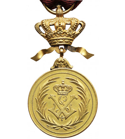 Belgium, Leopold II (1865 - 1909). Order of the Crown of Labor and Progress (Ordre de la Couronne Travail et Progrès)