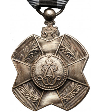 Belgium, Leopold II (1865 - 1909). Silver Medal of the Order of Leopold II, L'UNION FAIT LA FORCE