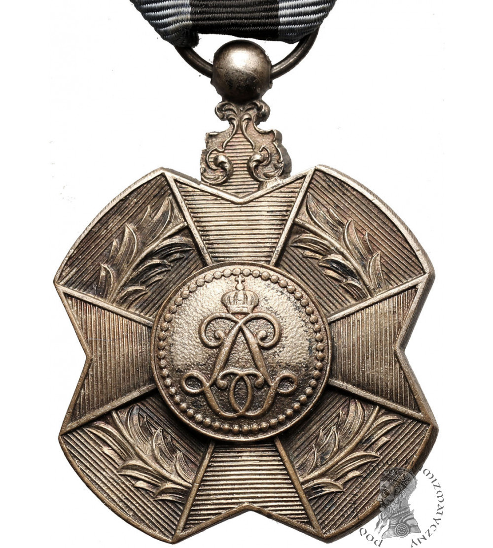 Belgia, Leopold II (1865 - 1909). Srebrny Medal Orderu Leopolda II, L'UNION FAIT LA FORCE
