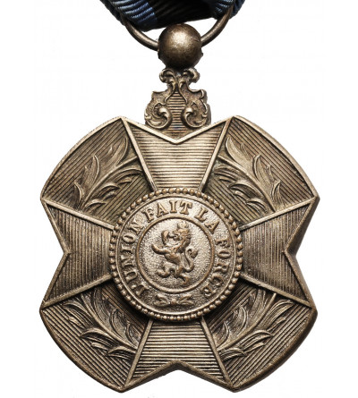 Belgium, Leopold II (1865 - 1909). Silver Medal of the Order of Leopold II, L'UNION FAIT LA FORCE
