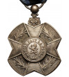 Belgia, Leopold II (1865 - 1909). Srebrny Medal Orderu Leopolda II, L'UNION FAIT LA FORCE