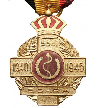 Belgium. World War II medal, ''La fraternelle'' - Fraternity in tribute to Mrs. Peters 1956