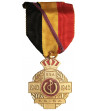 Belgia. Medal za II Wojnę Światową, ''La fraternelle'' - Braterstwo w hołdzie wdzięczności dla pani Peters 1956