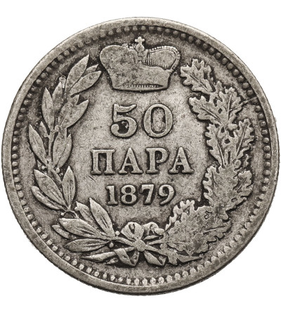 Serbia, Milan IV, 1868-1882 / 1882-1889. 50 Para 1879
