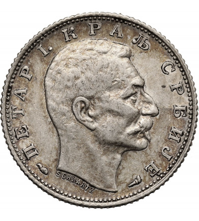 Serbia, Peter I 1903-1918. 1 Dinar 1915