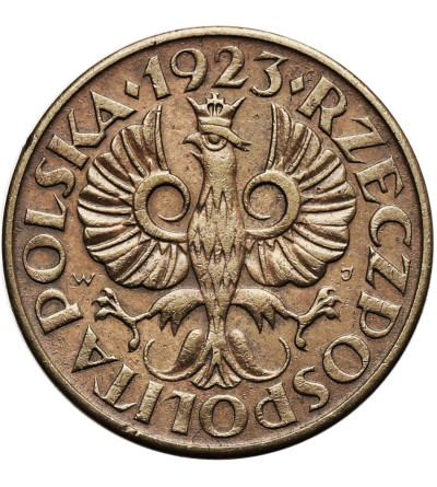 Poland. 2 Grosze 1923, Warsaw - brass