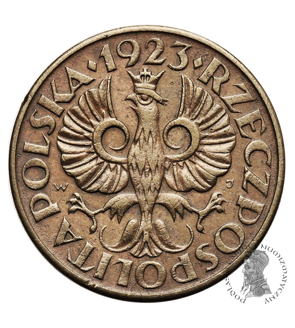 Poland. 2 Grosze 1923, Warsaw - brass