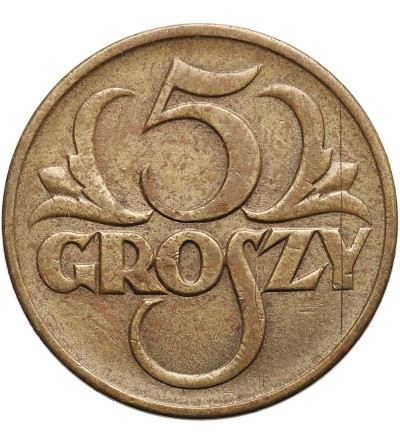 Polska. 5 groszy 1923, Warszawa - mosiądz