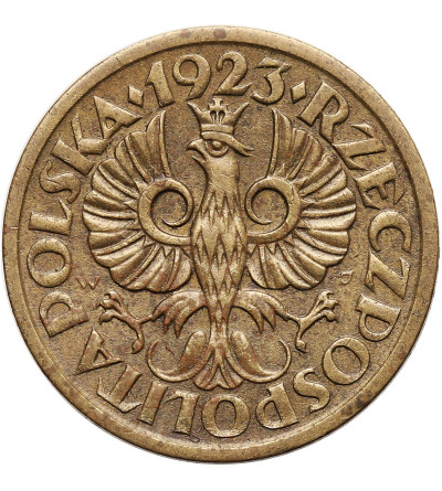 Poland. 5 Groszy 1923, Warsaw mint - brass