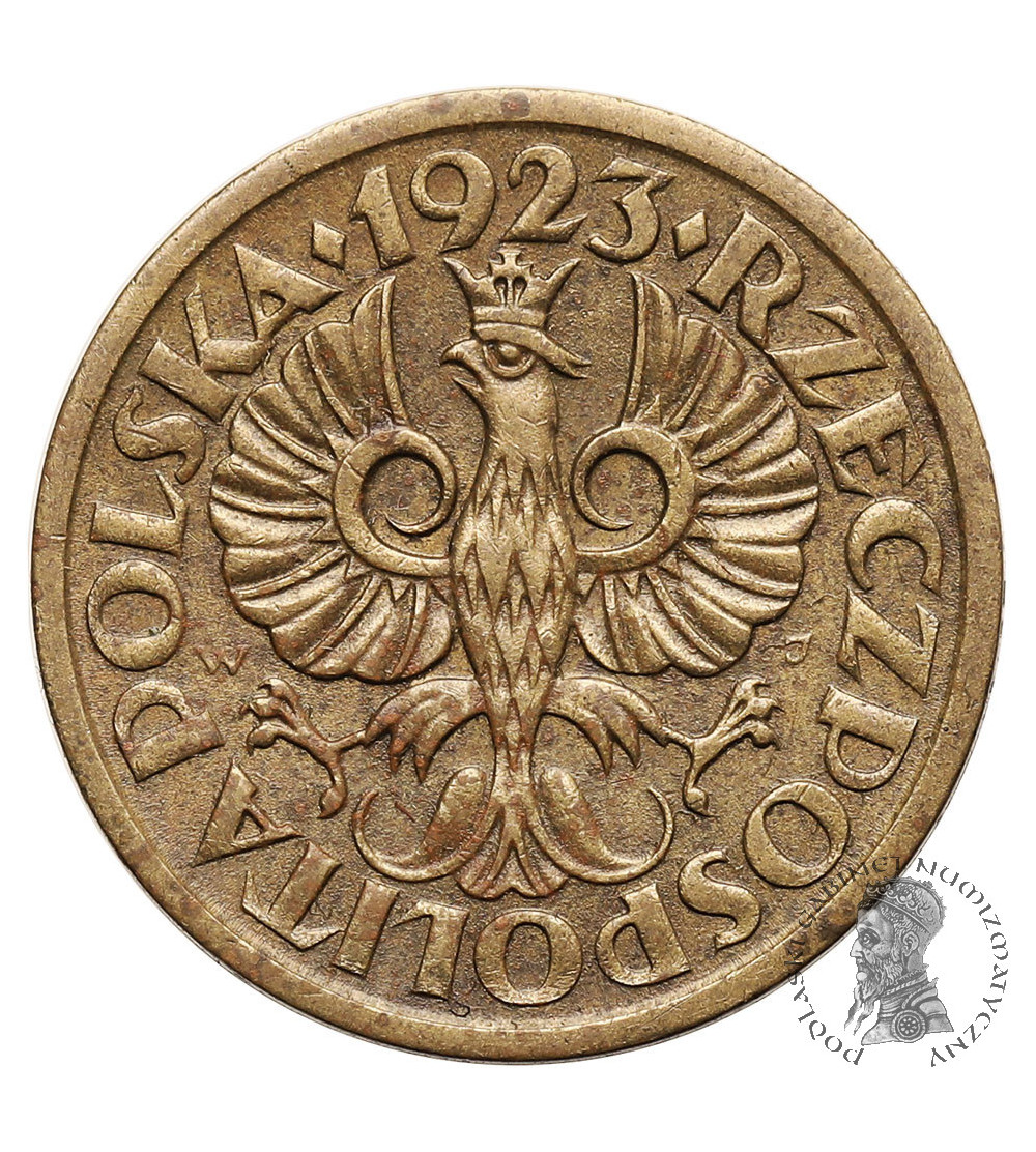 Poland. 5 Groszy 1923, Warsaw mint - brass