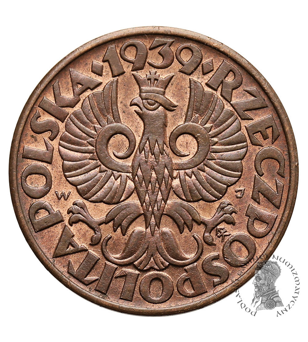 Poland. 5 Groszy 1939, Warsaw mint
