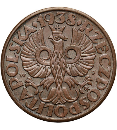 Poland. 5 Groszy 1938, Warsaw mint