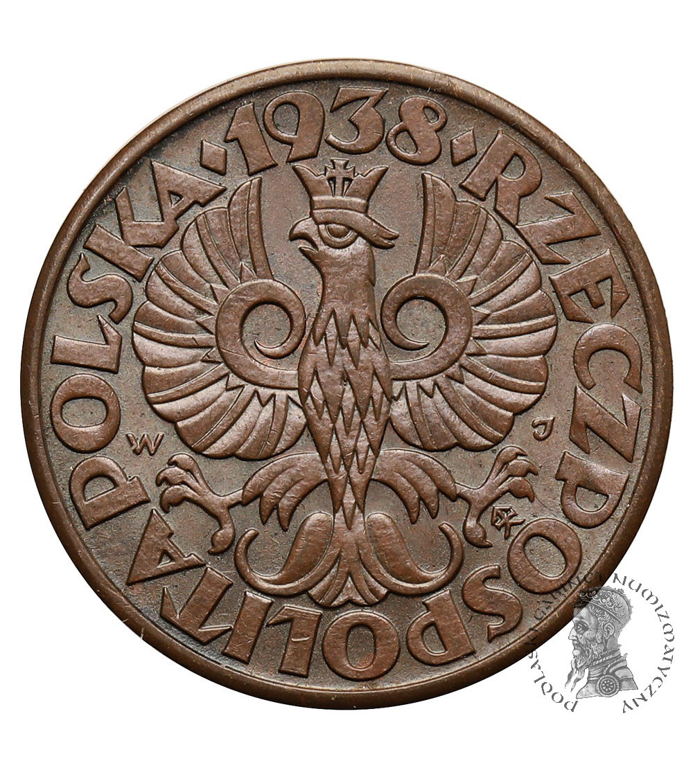 Poland. 5 Groszy 1938, Warsaw mint