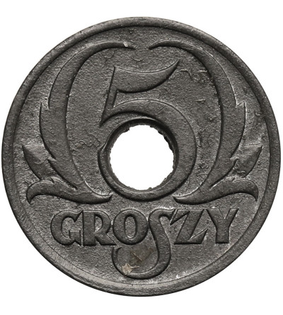 Poland. 5 Groszy 1939, Warsaw, german occupation