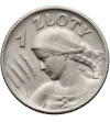 Poland. 1 Zloty 1925, woman with ears