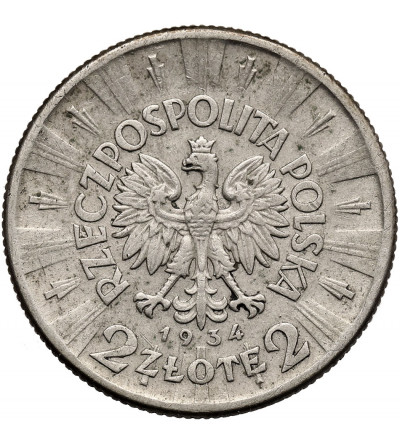 Poland. 2 Zlote 1934, Warsaw mint - Jozef Pilsudski