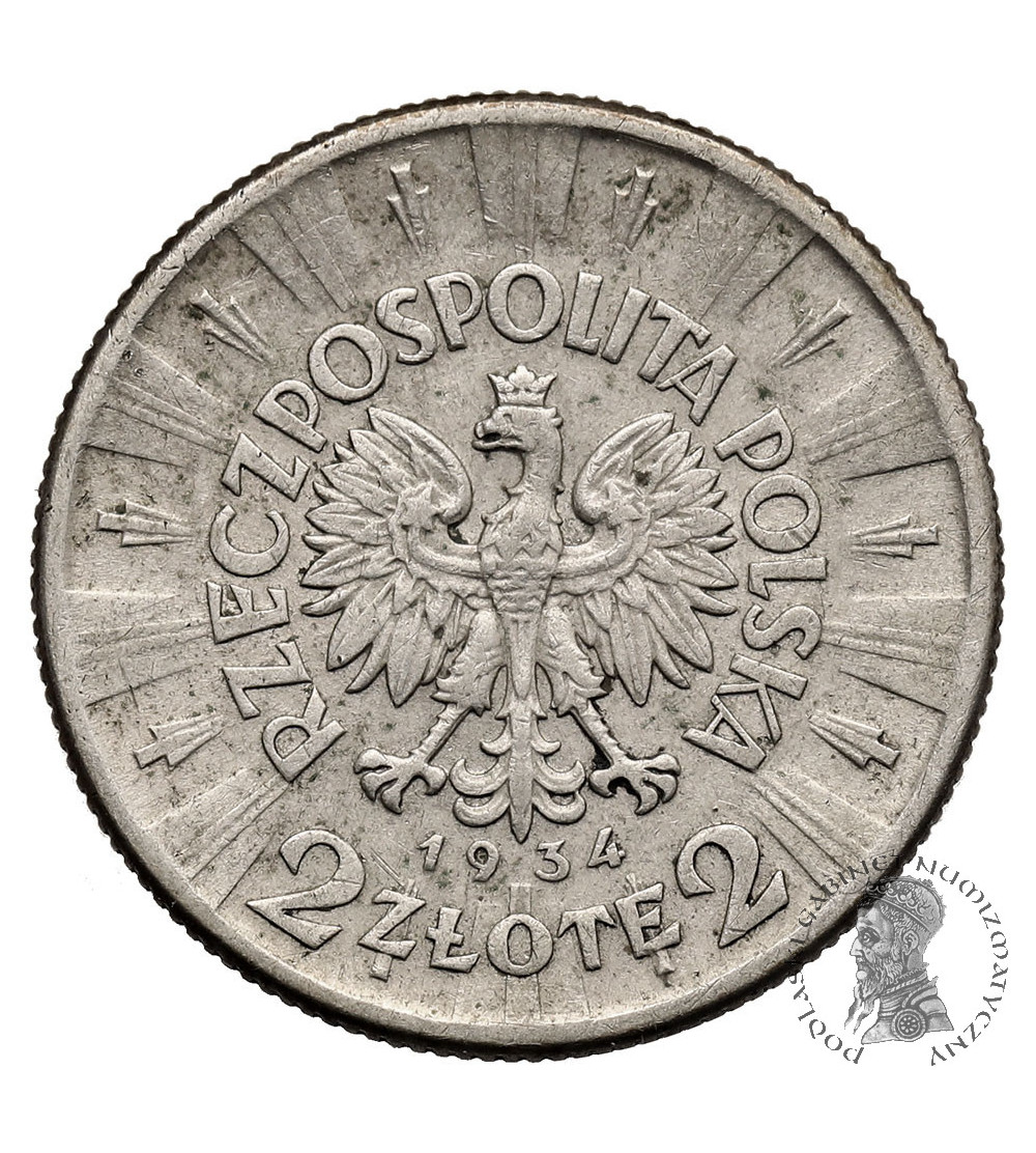 Poland. 2 Zlote 1934, Warsaw mint - Jozef Pilsudski