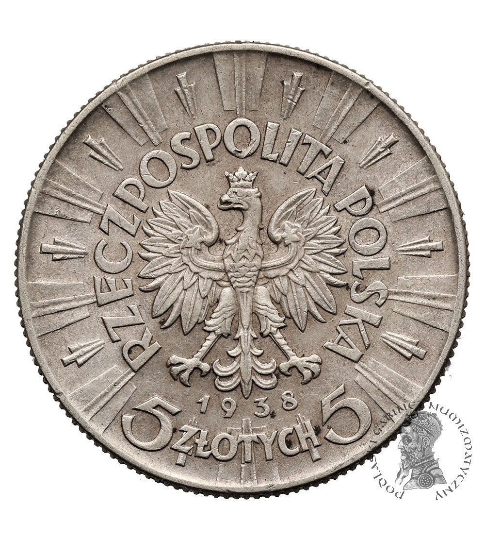 Poland. 5 Zlotych 1938, Warsaw Mint - Jozef Pilsudski
