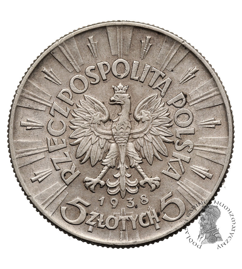 Polska. 5 złotych 1938, Warszawa - Józef Piłsudski