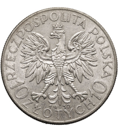 Poland. 10 Zlotych 1932, Warsaw - with Mint Mark