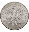 Polska. 10 złotych 1932, Warszawa - głowa kobiety ze znakiem mennicy