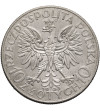 Polska. 10 złotych 1933, Warszawa - głowa kobiety