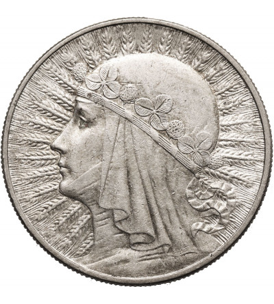 Polska. 10 złotych 1933, Warszawa - głowa kobiety