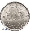 Kongo Belgijskie. 50 franków 1944, słoń - NGC MS 62