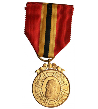 Belgia, Leopold II (1865-1909). Medal Pamiątkowy 1905, Rubinowy Jubileusz panowania króla Leopolda II