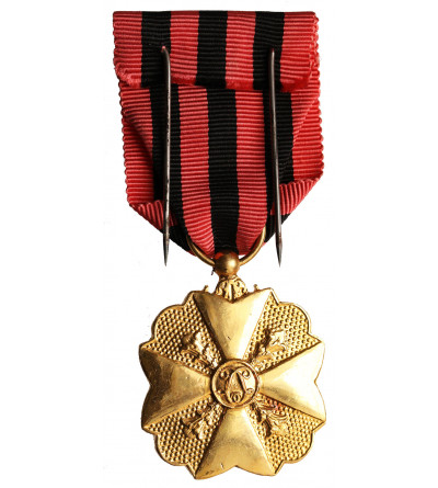 Belgium, Leopold II (1865-1909). Gold Medal First Class, civilian decoration for long administrative service