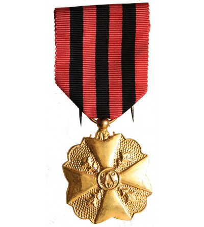 Belgium, Leopold II (1865-1909). Gold Medal First Class, civilian decoration for long administrative service