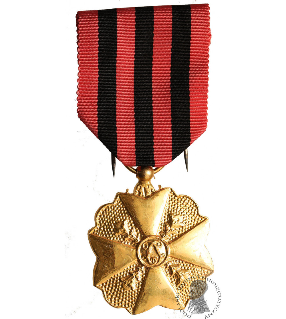 Belgium, Leopold II (1865-1909). Gold Medal First Class, civilian decoration for long administrative service