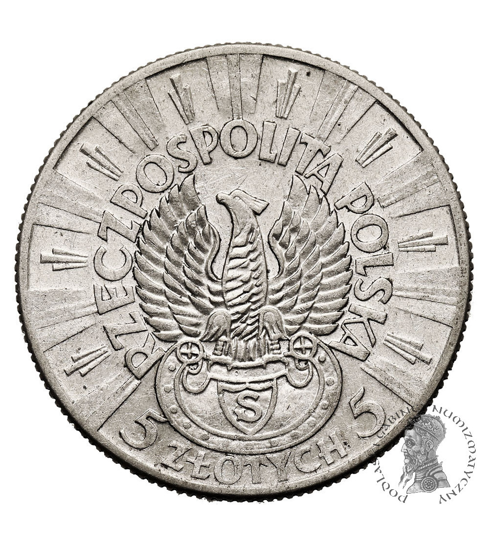 Polska. 5 złotych 1934,  Józef Piłsudski - orzeł strzelecki