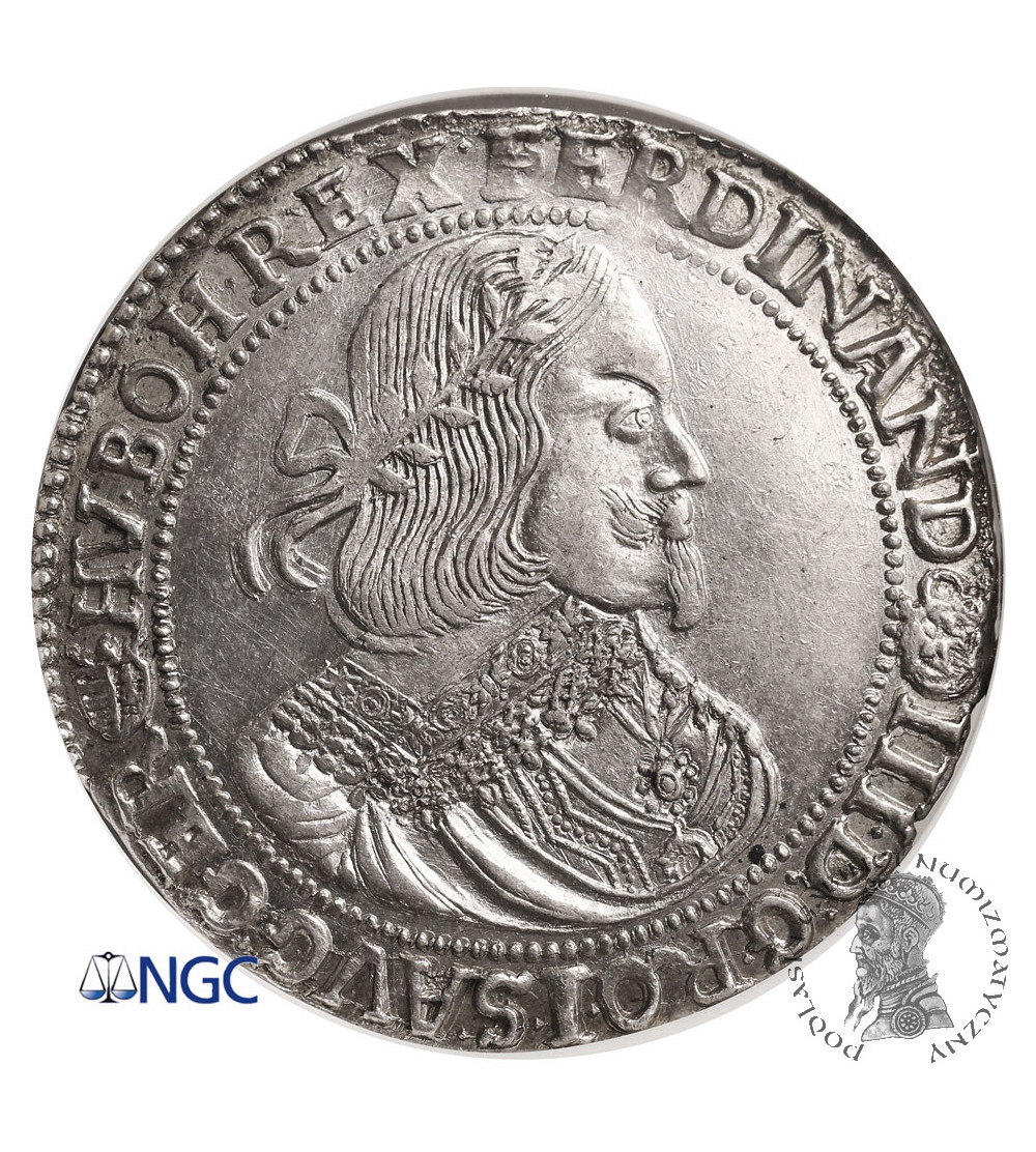 Hungary (Holy Roman Empire). Ferdinand III, 1625-1637-1657. Thalar (Reichstaler) 1656 KB, Kremnitz Mint - NGC UNC Details