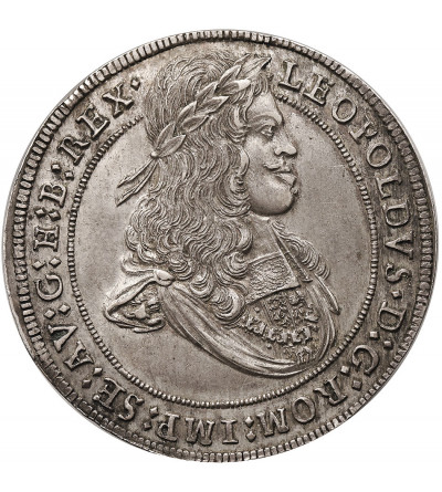 Austria (Święte Cesarstwo Rzymskie). Leopold I, 1657-1705. 1/2 talara bez daty (ok. 1670), mennica Hall