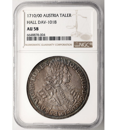 Austria (Holy Roman Empire). Joseph I, 1705-1711. Taler 1710/ 00, Hall Mint, Tirol - NGC AU 58