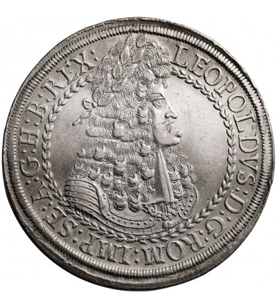 Austria (Święte Cesarstwo Rzymskie). Leopold I, 1657-1705. Dwutalar bez daty (1686-96), mennica Hall