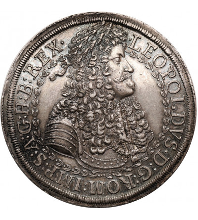 Austria (Święte Cesarstwo Rzymskie). Leopold I, 1657-1705. Dwutalar bez daty, mennica Hall