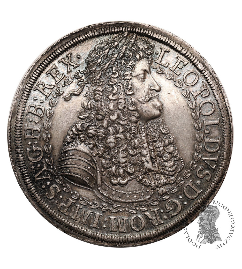 Austria (Święte Cesarstwo Rzymskie). Leopold I, 1657-1705. Dwutalar bez daty, mennica Hall