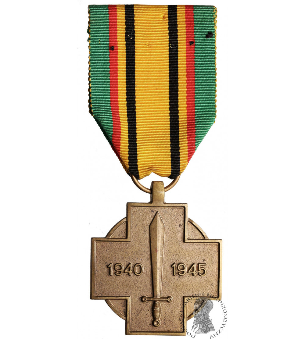 Belgia. Medal Kombatanta Wojskowego 1940-1945 (Médaille du Combattant Militaire de la Guerre 1940–1945)