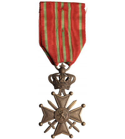 Belgium, Albert I Koburg (1909-1934). War Cross 1915 (Croix de Guerre) World War I