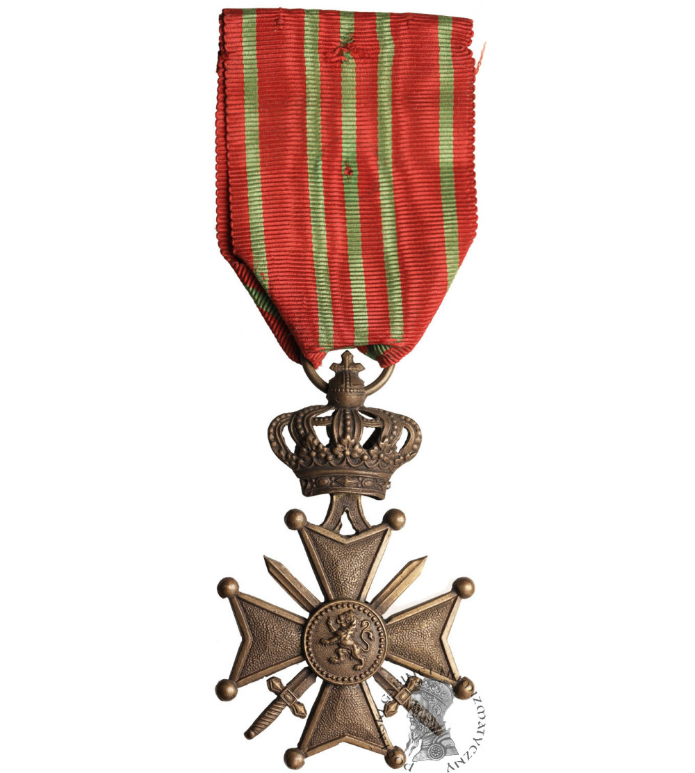 Belgium, Albert I Koburg (1909-1934). War Cross 1915 (Croix de Guerre) World War I