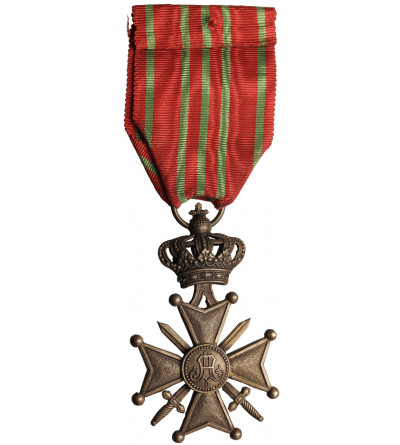 Belgium, Albert I Koburg (1909-1934). War Cross 1915 (Croix de Guerre) World War I