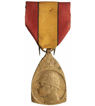 Belgia, Albert I Koburg (1909-1934). Medal Pamiątkowy za Wojnę 1914-1918