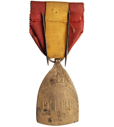 Belgia, Albert I Koburg (1909-1934). Medal Pamiątkowy za Wojnę 1914-1918