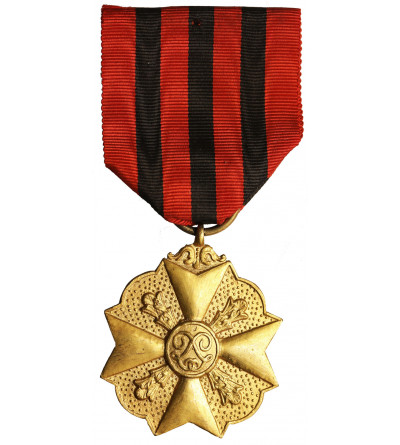 Belgium, Leopold II (1865-1909). Gold Medal First Class, civilian decoration for long administrative service